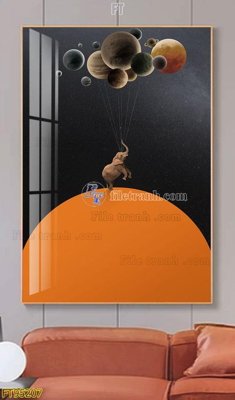 File gốc File tranh hiện đại pha lê gương FT95207 (in tráng gương) hiện đại