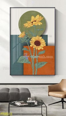 File in ấn File tranh hiện đại pha lê gương FT95216 (bản gốc) cao cấp