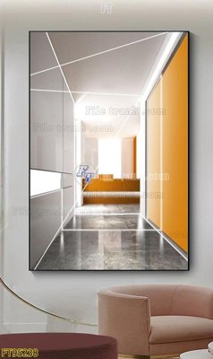 File gốc File tranh hiện đại pha lê gương FT95238 (in ấn) màu sắc trung thực