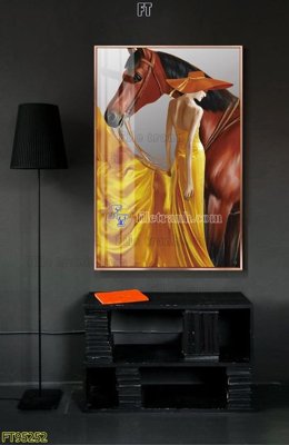 File gốc in tráng gương File tranh hiện đại pha lê gương FT95252 chi tiết