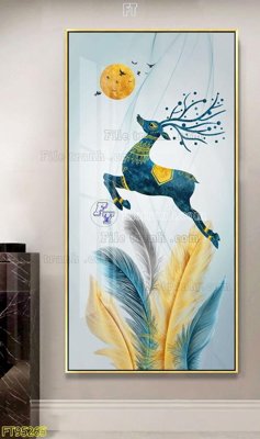 Cung cấp file tranh gốc File tranh hiện đại pha lê gương FT95265 độc quyền