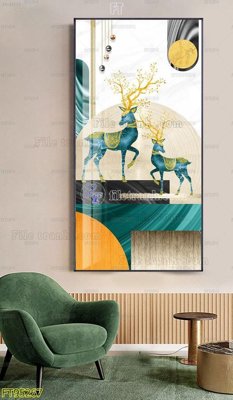 File ảnh File tranh hiện đại pha lê gương FT95267 (gốc) in biển hiệu