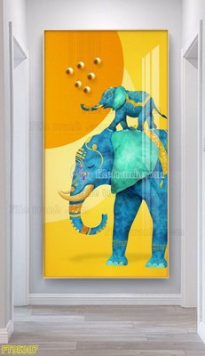 File PSD File tranh hiện đại pha lê gương FT95307 (gốc) cho designer