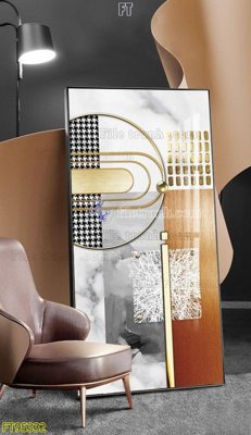 File tranh File tranh hiện đại pha lê gương FT95332 (bản gốc) treo quán cafe
