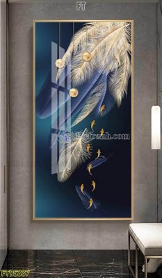 File tranh in trần File tranh hiện đại pha lê gương FT95337 (ảnh gốc siêu nét)