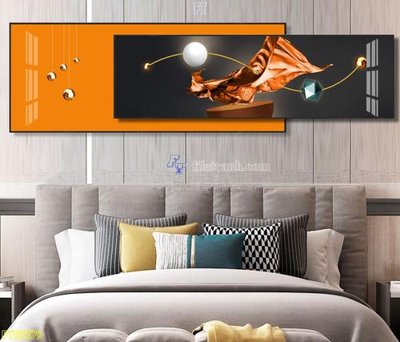 Hình ảnh file gốc in trần nhà File tranh hiện đại pha lê gương FT95379