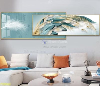 File tranh File tranh hiện đại pha lê gương FT95400 (gốc) in vải canvas