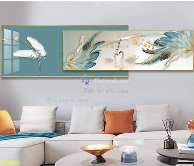 File gốc File tranh hiện đại pha lê gương FT95401 (AI/EPS) cho in ấn