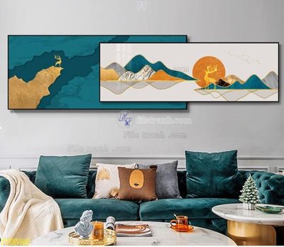 File gốc File tranh hiện đại pha lê gương FT95408 (in lụa) chi tiết cao