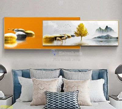 File ảnh File tranh hiện đại pha lê gương FT95412 (gốc) trang trí khách sạn