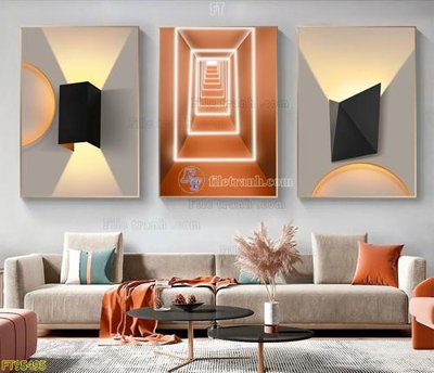 File gốc File tranh hiện đại pha lê gương FT95495 (PNG) không nền chất lượng