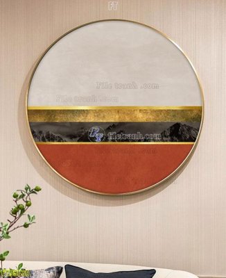 Tải file File tranh hiện đại pha lê gương FT95539 (gốc) chủ đề phong thủy