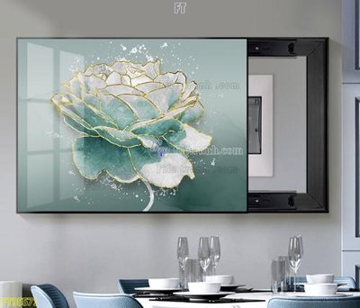 File gốc File tranh hiện đại pha lê gương FT95571 (in tráng gương) ốp tường