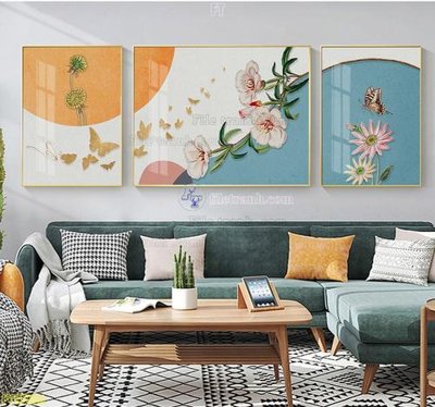 File tranh gốc File tranh hiện đại pha lê gương FT95591 chủ đề hiện đại