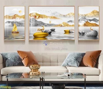 File gốc File tranh hiện đại pha lê gương FT95602 (cho in ấn) từ kho Filetranh