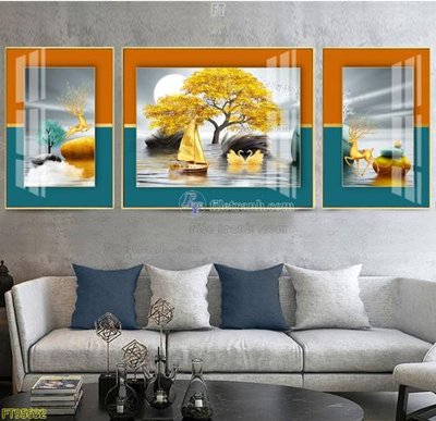 Download file tranh File tranh hiện đại pha lê gương FT95632 (file gốc PSD)