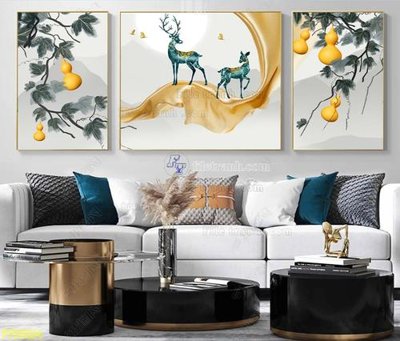 Tải file PSD File tranh hiện đại pha lê gương FT95634 (nguyên layer) để in