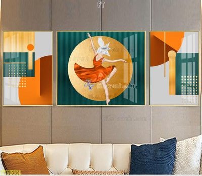 Ảnh gốc file in lụa File tranh hiện đại pha lê gương FT95661 chi tiết