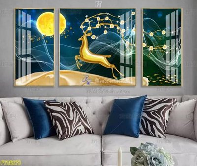 Tải file File tranh hiện đại pha lê gương FT95673 (PSD) cho in tranh kính