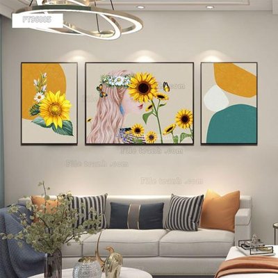 File gốc Tranh treo pha lê gương FT96005 (in lụa) trang trí tường