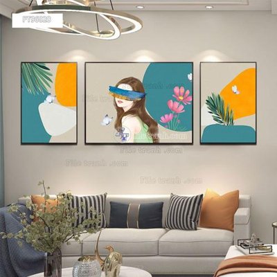 Ảnh gốc Tranh treo pha lê gương FT96028 (độ nét cao) in mica