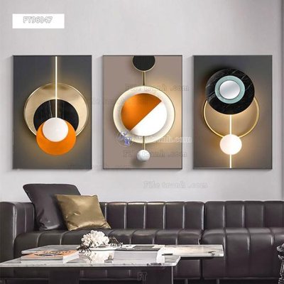 File gốc Tranh treo pha lê gương FT96047 (trang trí) phòng làm việc