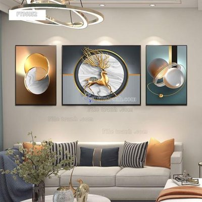 File gốc Tranh treo pha lê gương FT96052 (in 3D) nghệ thuật