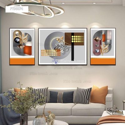 File in ấn Tranh treo pha lê gương FT96074 chuyên nghiệp