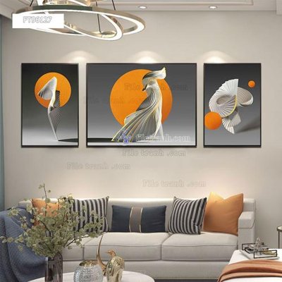 File ảnh Tranh treo pha lê gương FT96127 (gốc) in decal dán tường