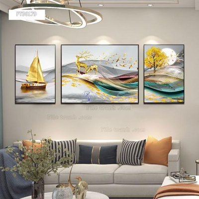 File PSD Tranh treo pha lê gương FT96179 (bản gốc) đã tách nền