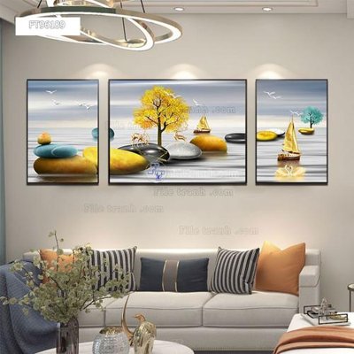 File gốc Tranh treo pha lê gương FT96189 (trang trí) phòng ngủ