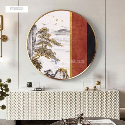 Download file gốc Tranh treo pha lê gương FT96339 (in lụa) nghệ thuật