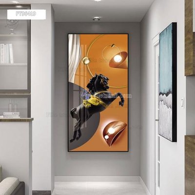 File in trần Tranh treo pha lê gương FT96419 (file gốc) hoa văn 3D