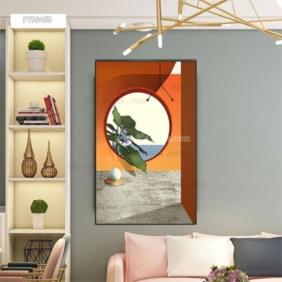 File in mica Tranh treo pha lê gương FT96469 (bản gốc) làm vách ngăn