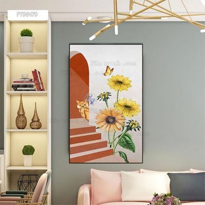 File tranh Tranh treo pha lê gương FT96479 (gốc) chủ đề thiên nhiên