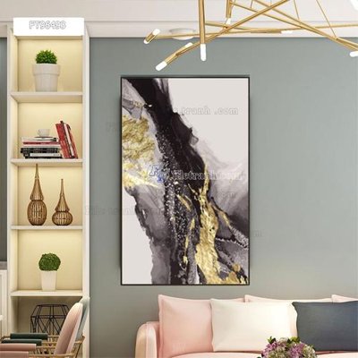 File in trần Tranh treo pha lê gương FT96493 (file gốc) phong thủy