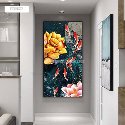 File ảnh Tranh treo pha lê gương FT96537 (gốc) in PP, decal