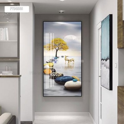 File tranh Tranh treo pha lê gương FT96566 (bản gốc) trang trí văn phòng