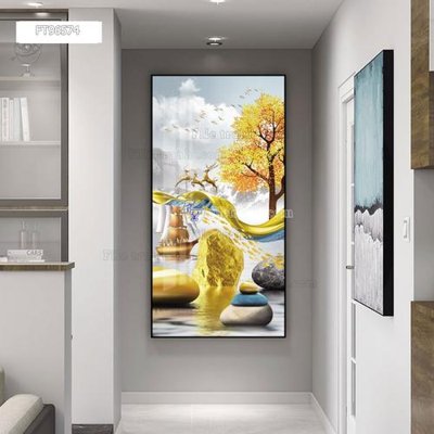 File gốc Tranh treo pha lê gương FT96574 (in tráng gương) hiện đại