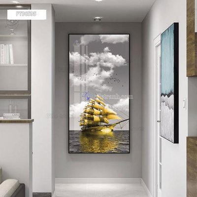 File tranh Tranh treo pha lê gương FT96595 (ảnh gốc) in trần 3D