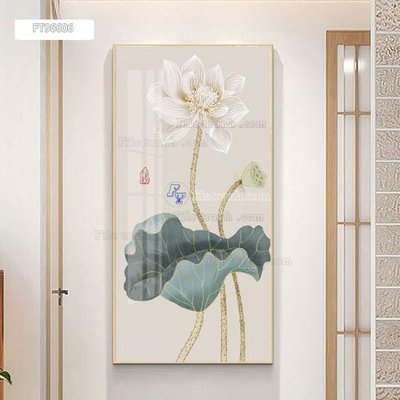 File tranh Tranh treo pha lê gương FT96606 (gốc) in vải canvas