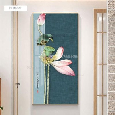 File PSD Tranh treo pha lê gương FT96609 (gốc) tách lớp chi tiết