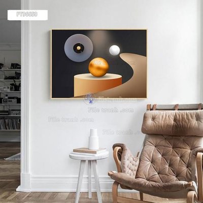 File tranh Tranh treo pha lê gương FT96650 (bản gốc) in lụa dán tường