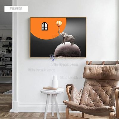 File in ấn Tranh treo pha lê gương FT96665 (bản gốc) chất lượng cao