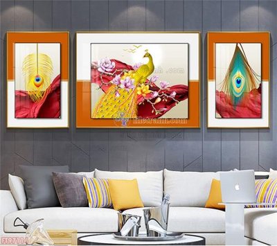 File gốc Tranh decor phủ gương hiện đại FT97114 (in tráng gương) hiện đại