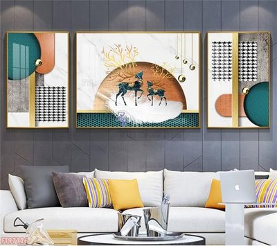 File in ấn Tranh decor phủ gương hiện đại FT97126 (bản gốc) từ file gốc