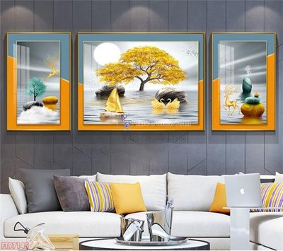 File tranh trang trí Tranh decor phủ gương hiện đại FT97145 (tải file gốc)