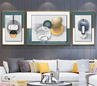 File gốc Tranh decor phủ gương hiện đại FT97151 (cho in ấn) độc quyền