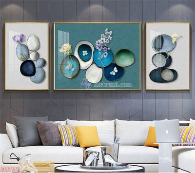 Download file gốc Tranh decor phủ gương hiện đại FT97169 (in lụa) nghệ thuật