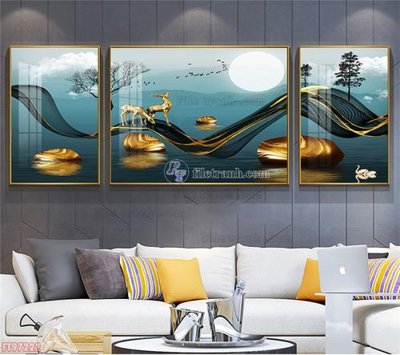 File gốc Tranh decor phủ gương hiện đại FT97222 (cho in ấn) từ kho Filetranh